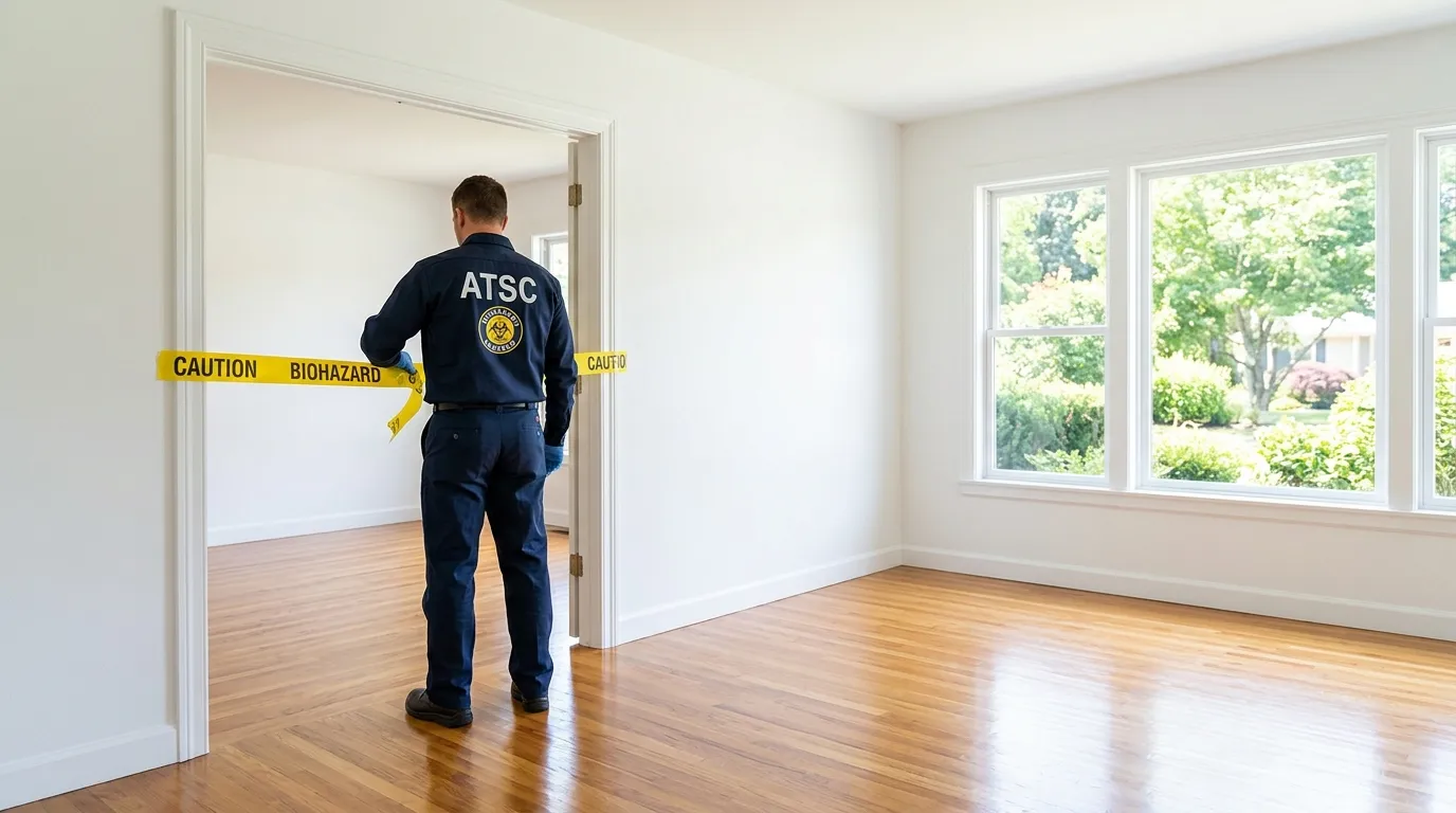 Certified biohazard cleanup crew performing Crime Scene Cleanup in Brookings